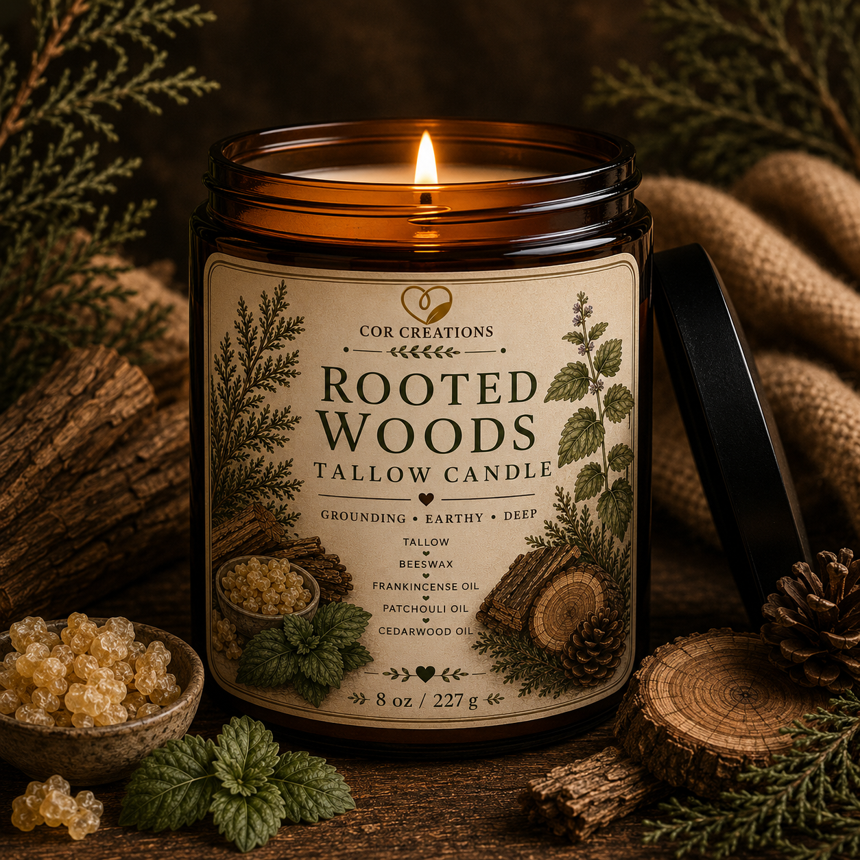 Rooted Woods Tallow Candle