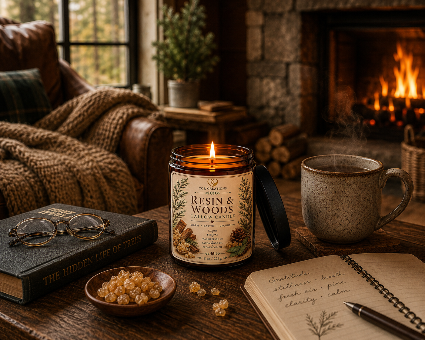 Resin & Woods Tallow Candle