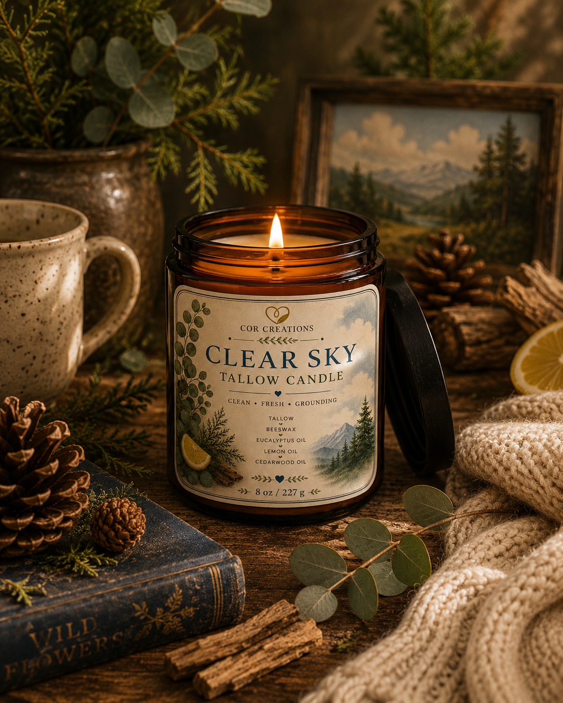 Clear Sky Tallow Candle